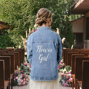 Flower Girl Denim Jacket