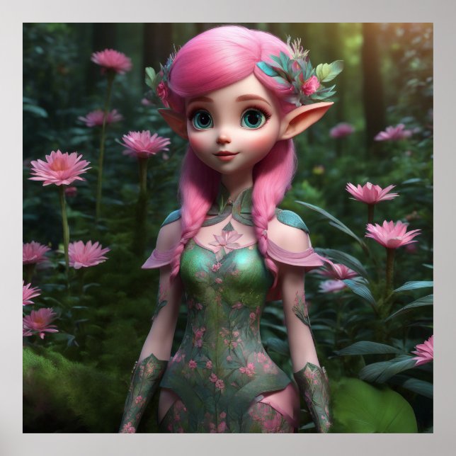 Flower Girl Elf Poster (Front)