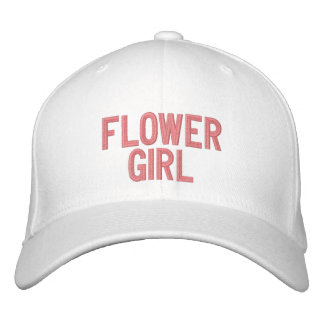 Flower Girl Embroidered Hat