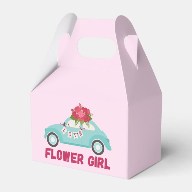 Flower Girl Gift Box Bridal Shower Favour Wedding (Front Side)