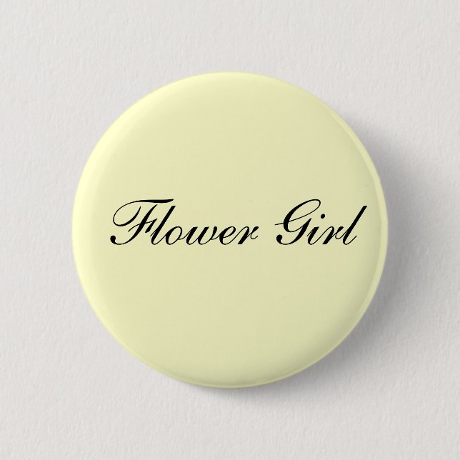 Flower Girl Ivory Button (Front)