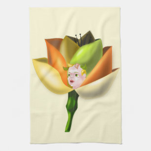 Flower Girl Kitchen Towel