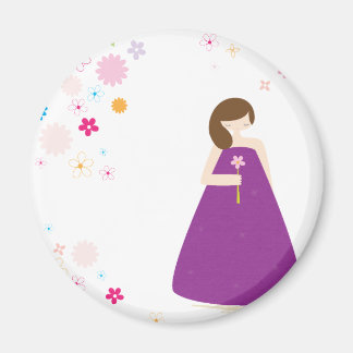 Flower Girl Magnet