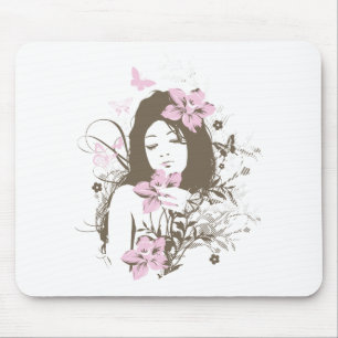 Flower Girl Mouse Pad