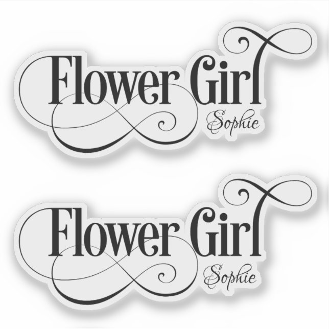 Flower Girl Personalised  (Front)