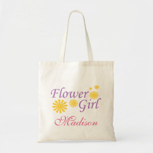 Flower Girl Personalised Tote Bag