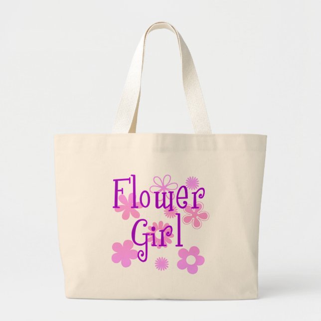 Flower Girl Products Large Tote Bag (Front)
