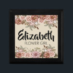 Flower Girl Proposal Gift Customised Bridal Shower Gift Box<br><div class="desc">Our boho cottagecore enchanted wedding theme flower girl proposal gift personalised bridal party jewellery keepsake box is the perfect gift for your bridesmaids and your flower girl! This unique and personalised gift box is perfect for a necklaces, earrings, rings, bracelets and trinkets. The gift box makes a beautiful and personal...</div>