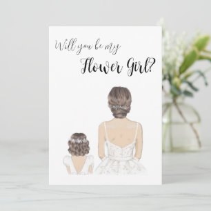 Flower Girl Proposal Invitation