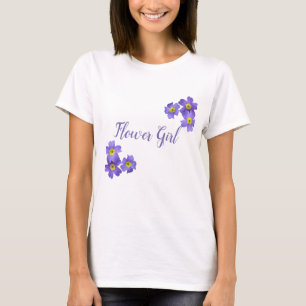 Flower Girl Purple Blossoms T-Shirt