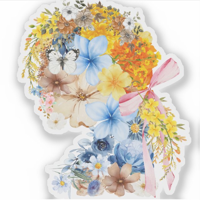 Flower Girl Sticker Art (Front)