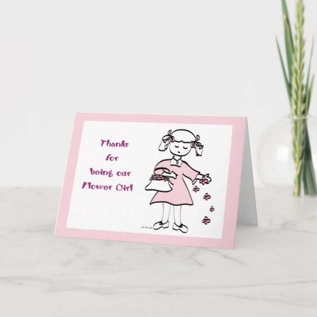 Flower Girl Thank You Card (Front)