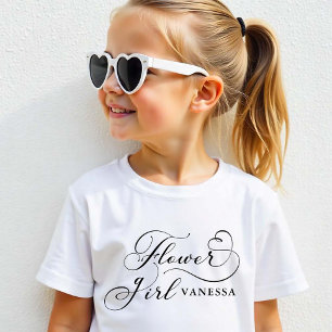 Flower Girl Toddler Shirt – Personalised Wedding 
