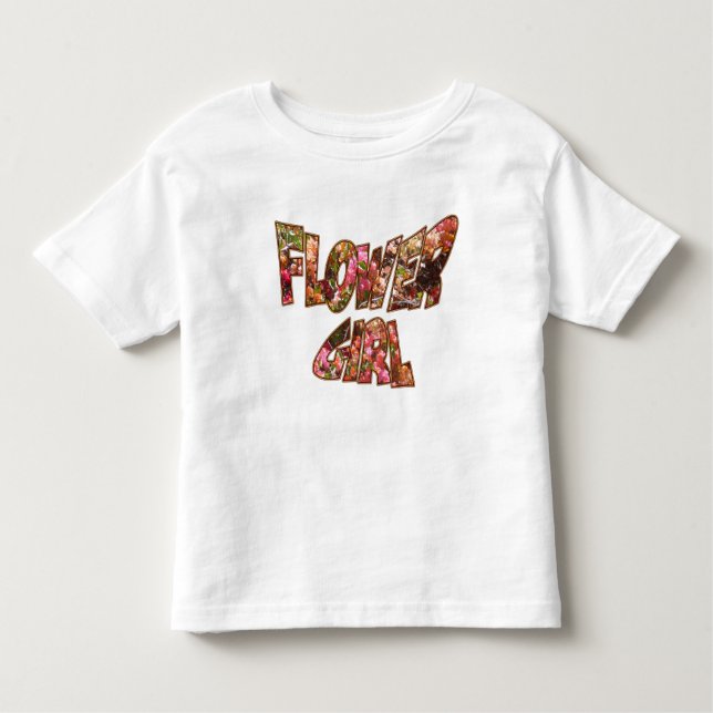 Flower Girl Toddler Tee Big Lettering (Front)