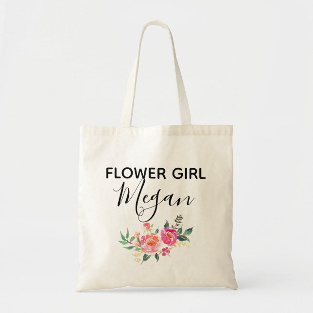 Flower Girl Tote Bag (Front)
