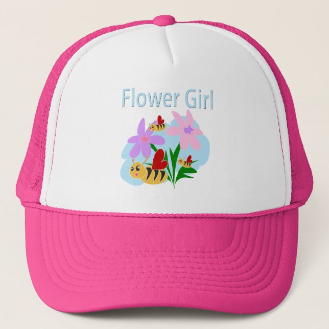 Flower Girl Trucker Hat (Front)