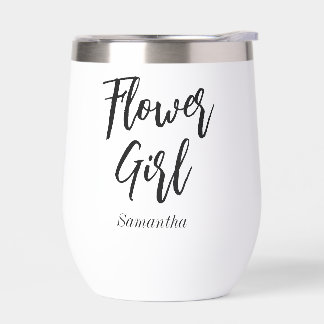 Flower Girl Wedding Black White