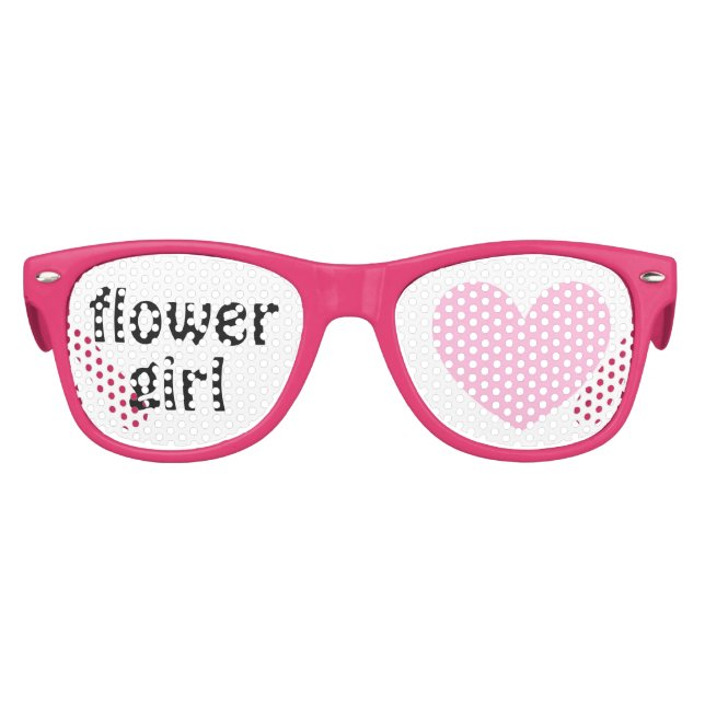Flower Girl Wedding Favour Pink A03 Kids Sunglasses (Front)