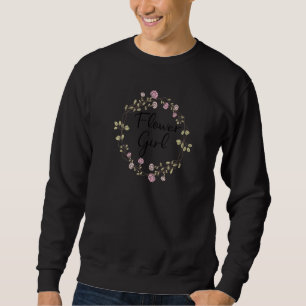 Flower Girl Wedding Matching Bridal Party Sweatshirt