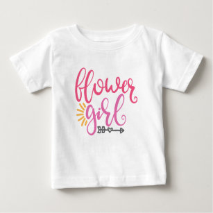 Flower Girl Wedding Party Baby T-Shirt