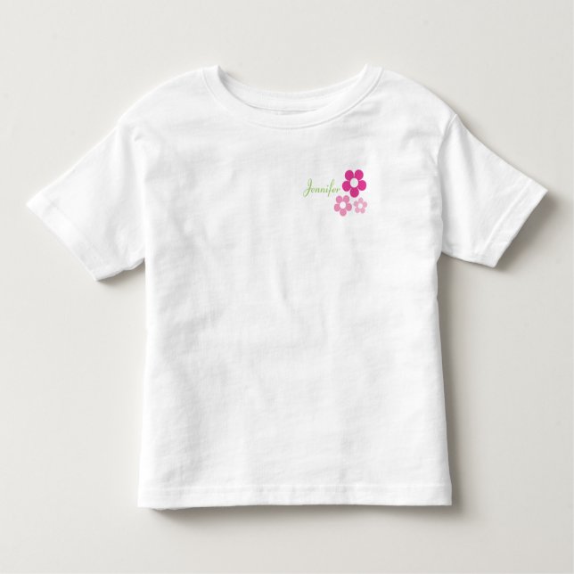Flower Girl with Name - Toddler T-Shirt (Front)