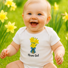 Flower Girl with Yellow Daffodils