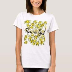 Flower Girl Yellow Daffodils  T-Shirt