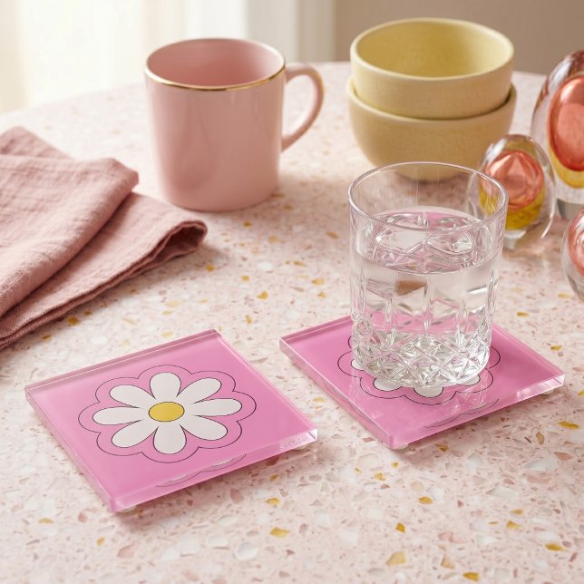 Flower Glass Coaster (Creator Uploaded)