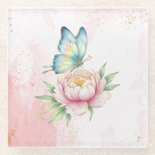 Flower Glass Coaster