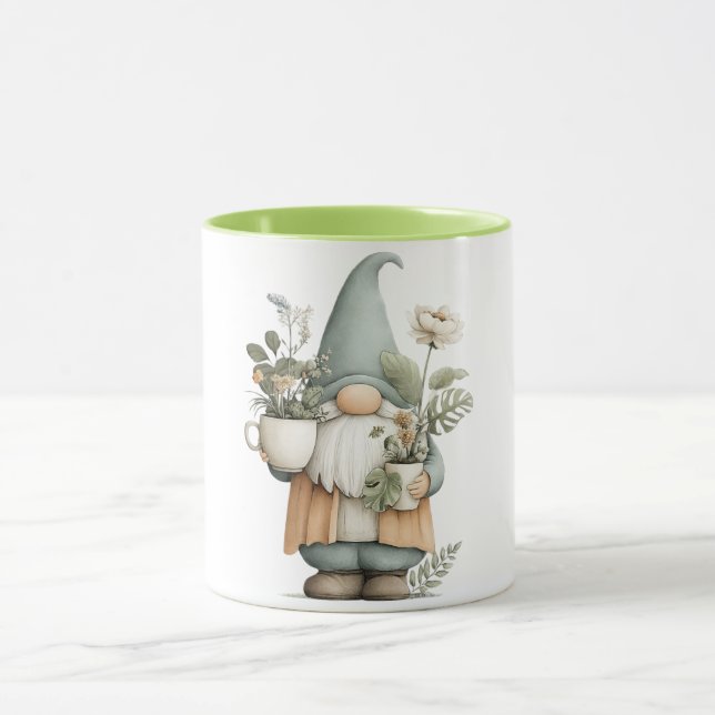 Flower Gnome Coffee Mug (Center)