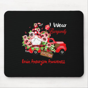 Flower Gnome Survivor Brain Aneurysm Awareness  Mouse Pad