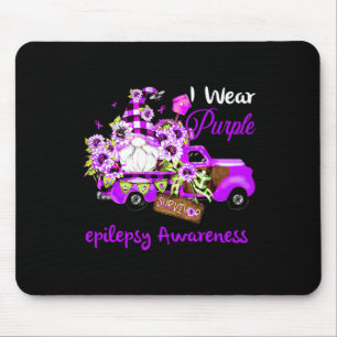 Flower Gnome Survivor Epilepsy Awareness  Mouse Pad