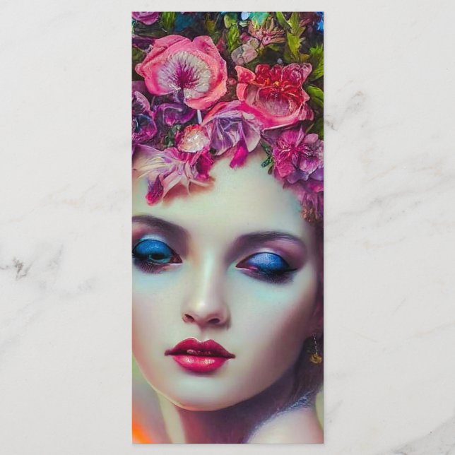 Flower Goddess Bookmark  Menu (Front)