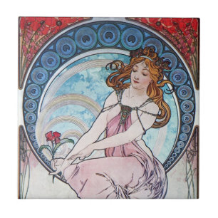 Flower Goddess Ceramic Tile