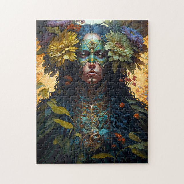 Flower Goddess Fantasy Art Jigsaw Puzzle (Vertical)
