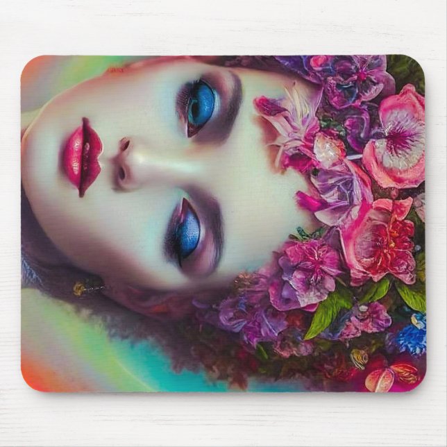 Flower Goddess  Mouse Pad (Front)