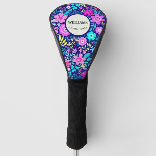 FLOWER GOLF HEAD COVER