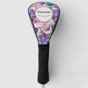 FLOWER GOLF HEAD COVER