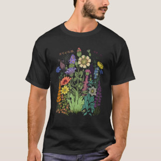 Flower Graphic For Women Wildflower Floral Gardeni T-Shirt