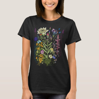Flower Graphic For Women Wildflower Floral T-Shirt