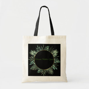 FLOWER GREEN WITH DEDICATION TOTE BAG