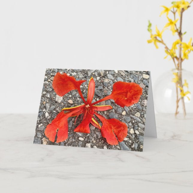 Flower Greeting Card (Yellow Flower)