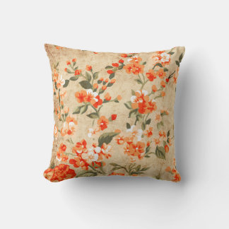 Flower grunge art cushion