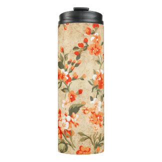 Flower grunge art thermal tumbler