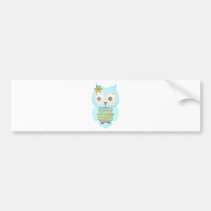 Flower Gypsy Owl Bumper Sticker