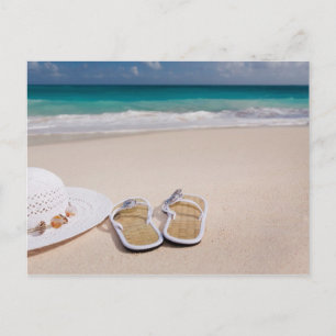Flower Hat and Slipper Postcard