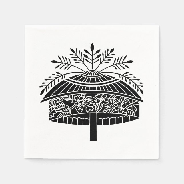 Flower hat napkin (Front)