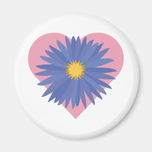 Flower Heart Magnet