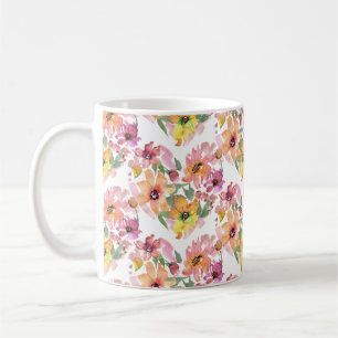 Flower Heart Mug, Flower, Wildflowers Botanic Coffee Mug