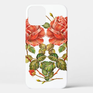 Flower heart seamless pattern iPhone 12 case